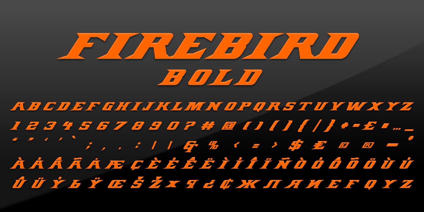 Example font Firebird #2